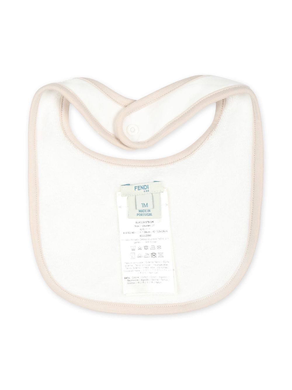 Tutina set neonato per neonato Fendi Kids beige con girocollo - Rubino Kids