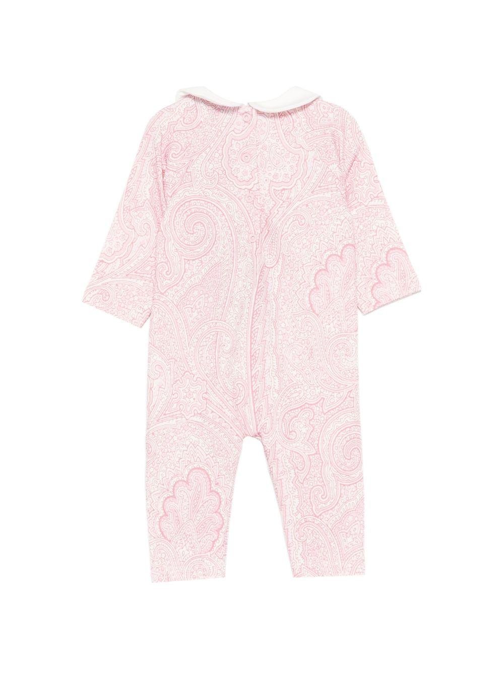 Tutine, bavaglino e cappellino per neonata ETRO KIDS rosa con stampa paisley (3 pezzi) - Rubino Kids