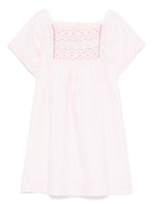 Vestito a quadri per bambina Bonpoint rosa con dettagli smocking - Rubino Kids