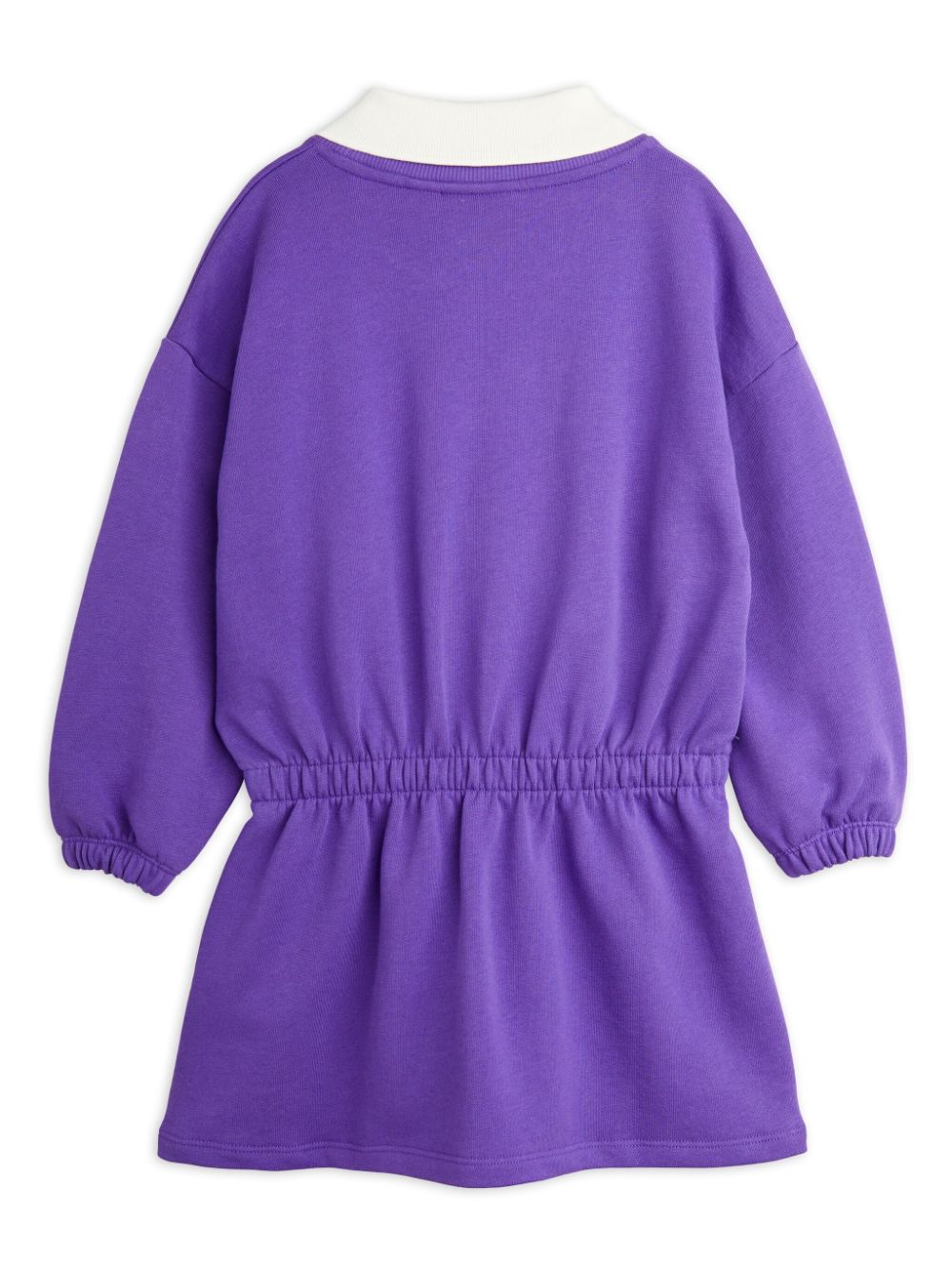 Vestito viola per bambina felpato con logo Mini Rodini - Rubino Kids