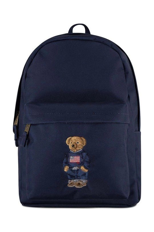 Zaino bambino Ralph Lauren Kids blu con logo - Rubino Kids