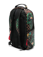 Zaino con stampa di animali selvatici per bambino sprayground kid marrone con finitura texturizzata - Rubino Kids