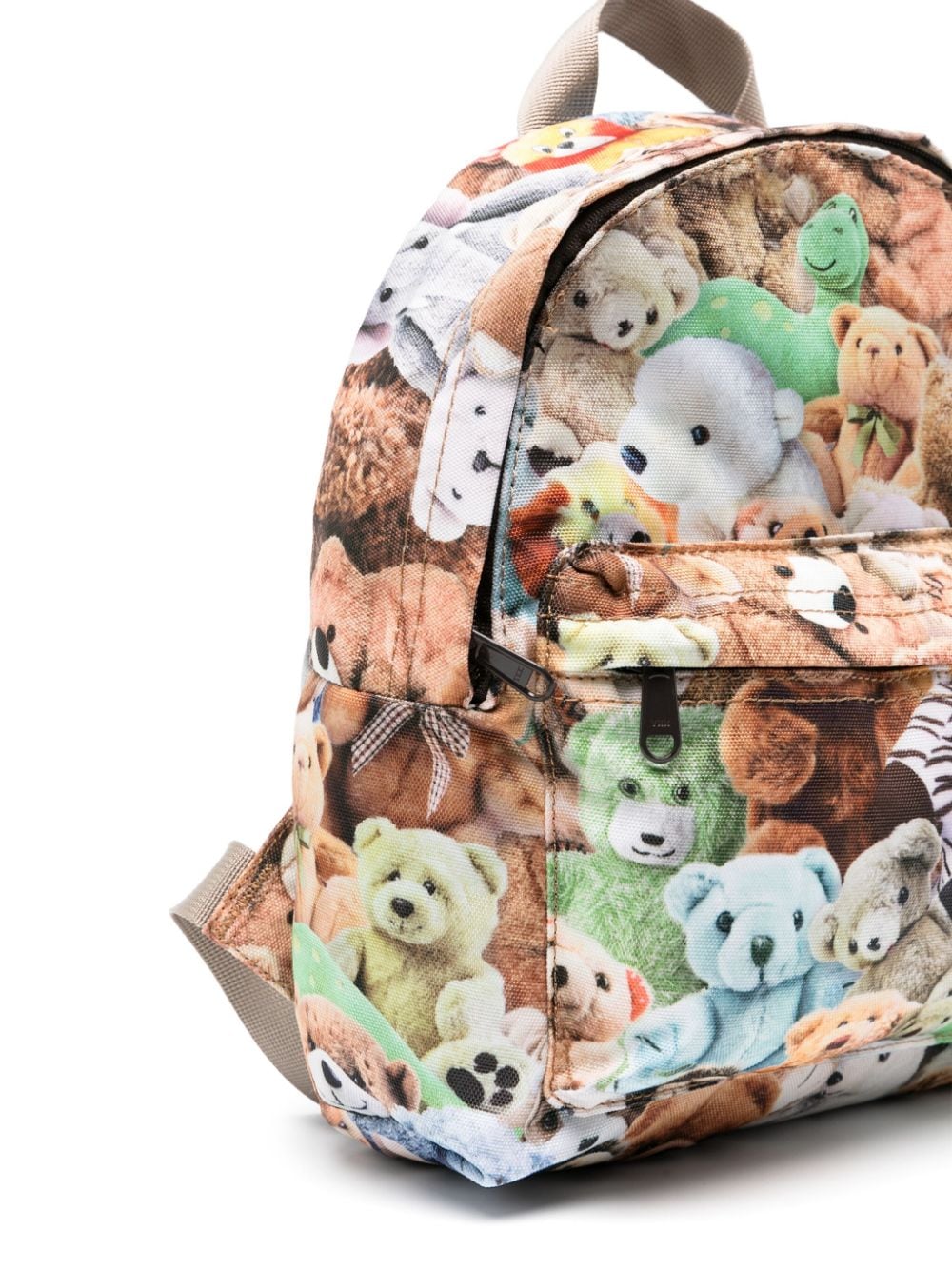 Zaino con stampa Teddy Friends per bambina Molo multicolor con inserti imbottiti sul retro - Rubino Kids