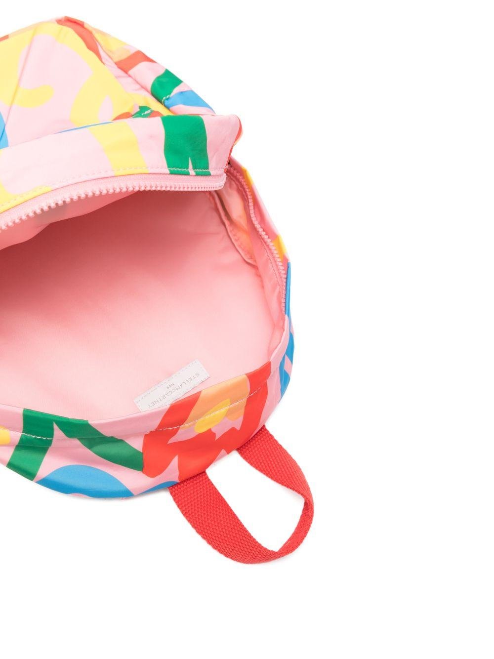 Zaino disegnato per bambina Stella McCartney Kids multicolor con manico - Rubino Kids