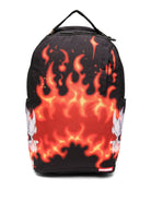 Zaino DLXSR con teschio per bambino Sprayground Kid nero con chiusura con zip a giro - Rubino Kids