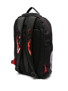 Zaino DLXSR con teschio per bambino Sprayground Kid nero con chiusura con zip a giro - Rubino Kids