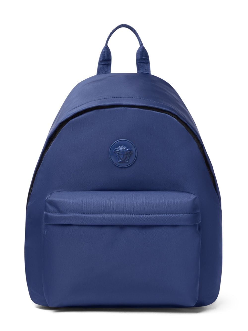 Zaino Medusa con applicazione per bambina Versace Kids blu con inserti a rete - Rubino Kids