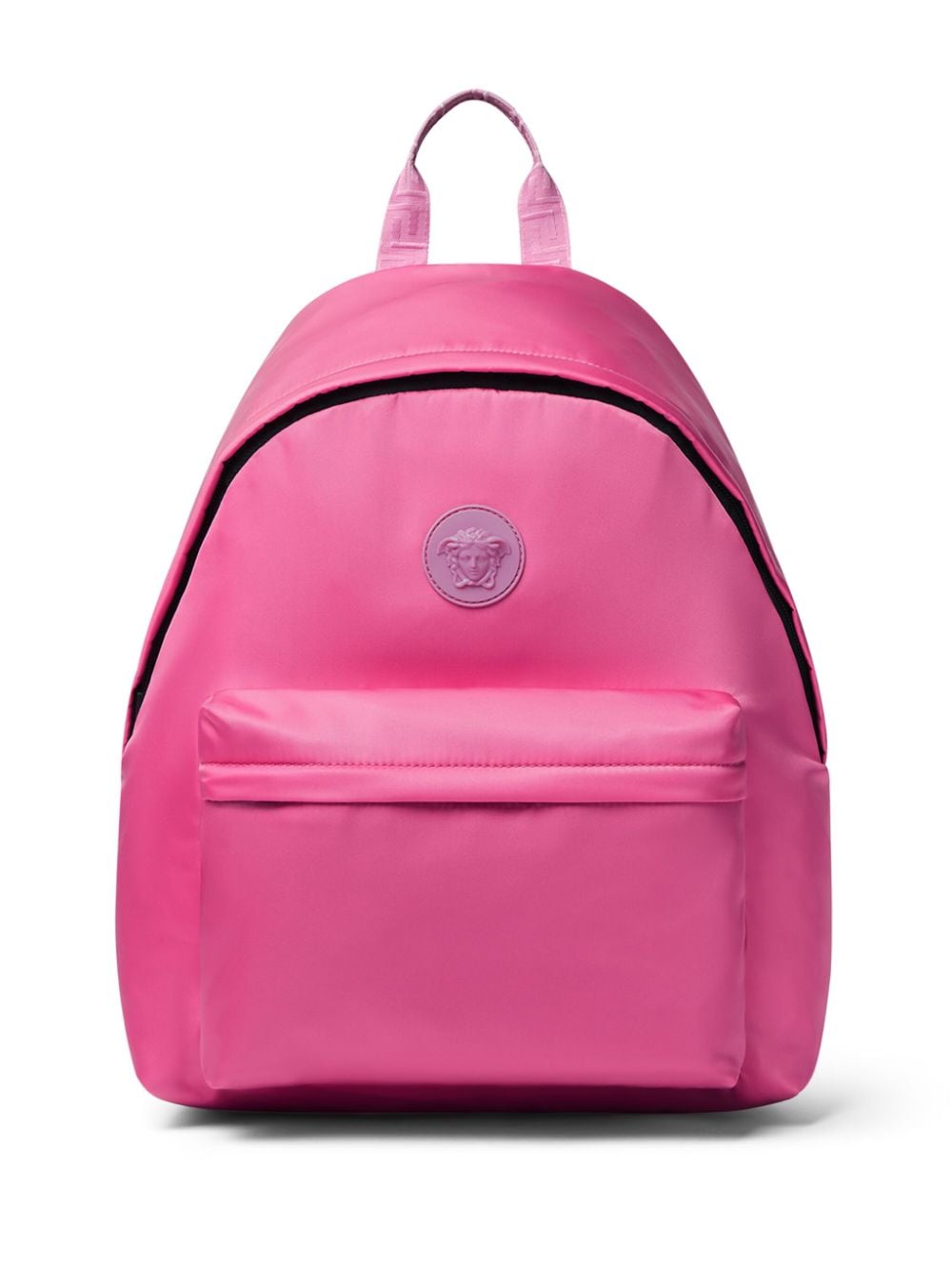 Zaino Medusa con applicazione per bambina Versace Kids rosa con inserti a rete - Rubino Kids