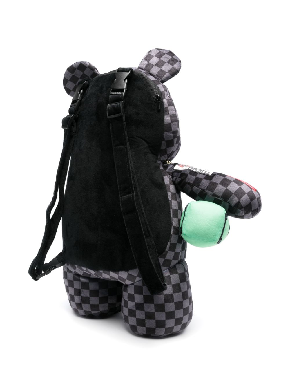 Zaino orsetto per bambino sprayground kid nero con motivo a quadri - Rubino Kids