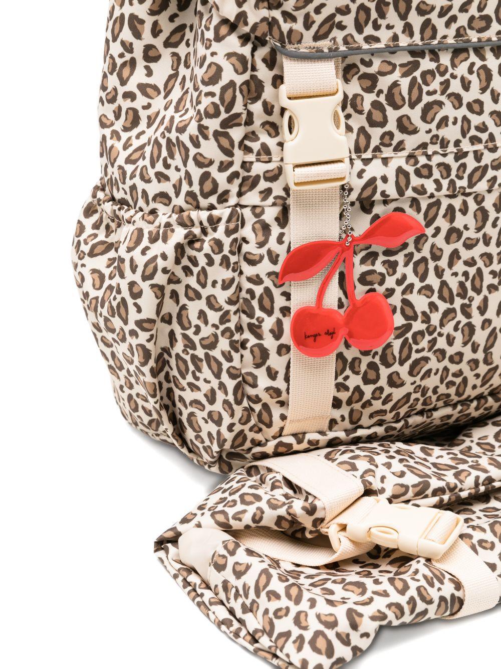 Zaino per bambina Konges Slojd animalier con stampa ciliegia - Rubino Kids