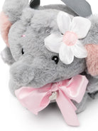 Zaino per bambina Monnalisa Plush Elephant grigio con motivo elefante - Rubino Kids