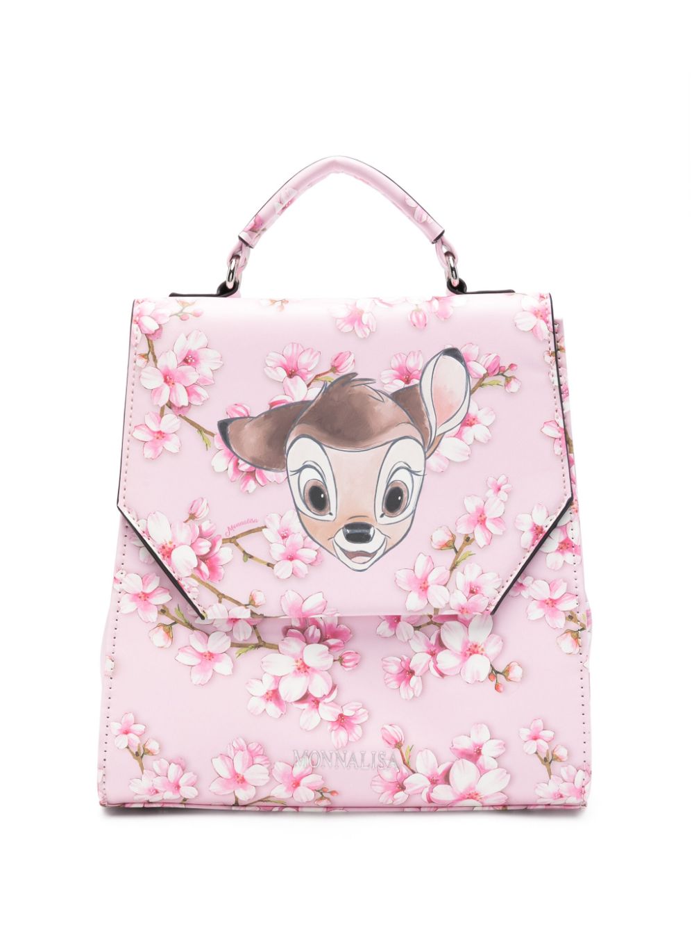 Zaino per bambina Monnalisa rosa con stampa a fiori x Disney - Rubino Kids