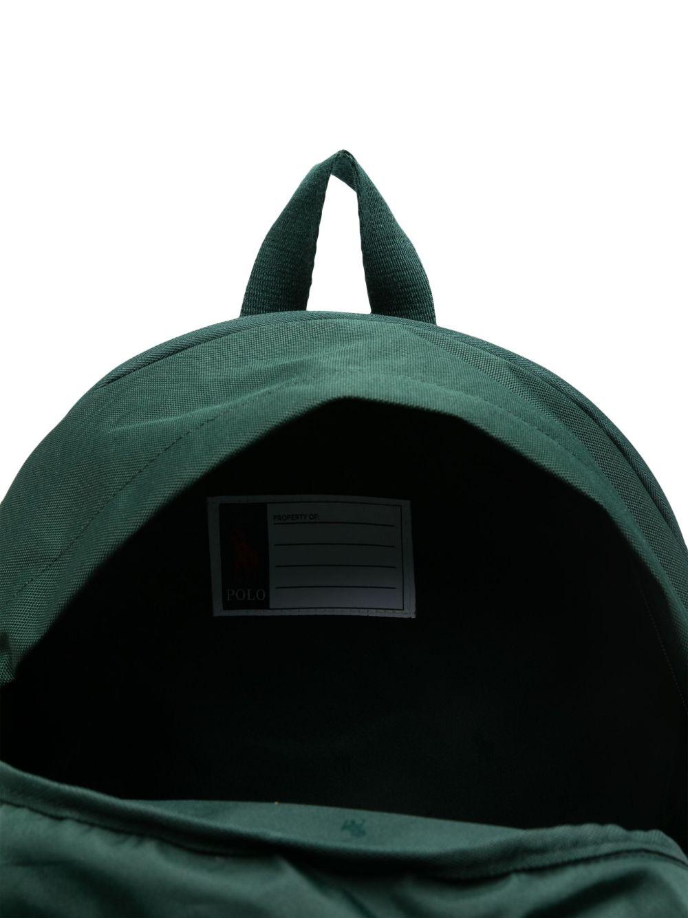 Zaino per bambini Polo Ralph Lauren Kids verde con motivo Polo Pony - Rubino Kids