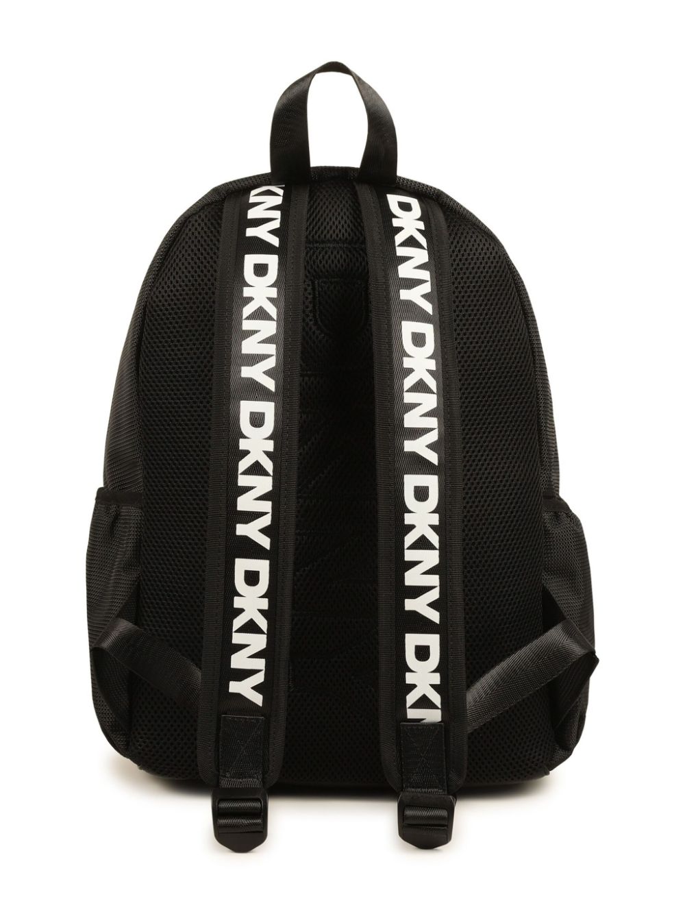 Zaino per bambino Dkny Kids nero con stampa logo sul davanti - Rubino Kids