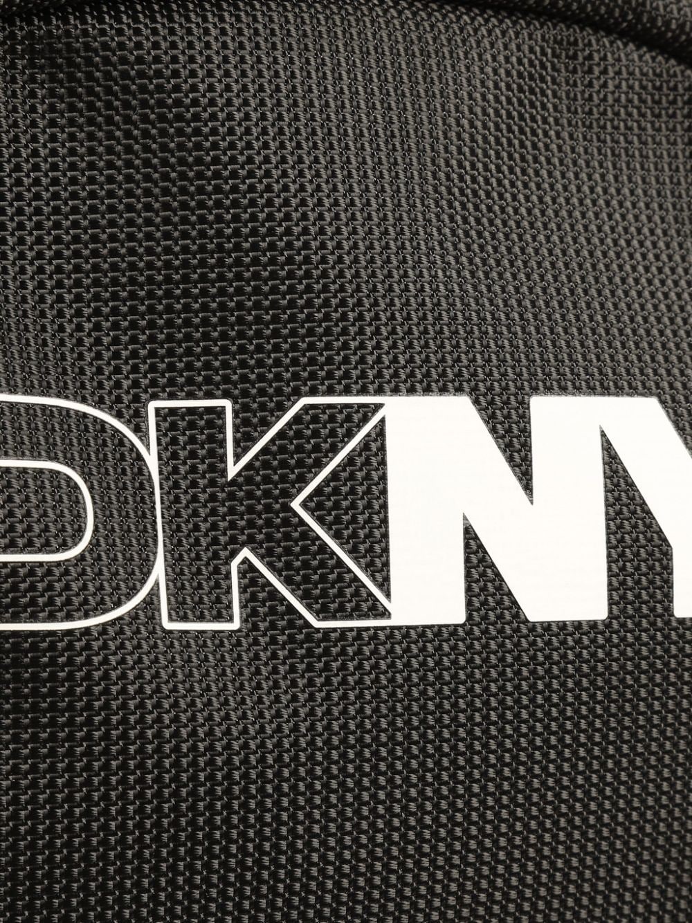 Zaino per bambino Dkny Kids nero con stampa logo sul davanti - Rubino Kids