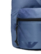 Zaino per bambino Emporio Armani Kids blu con logo aquila all - over - Rubino Kids