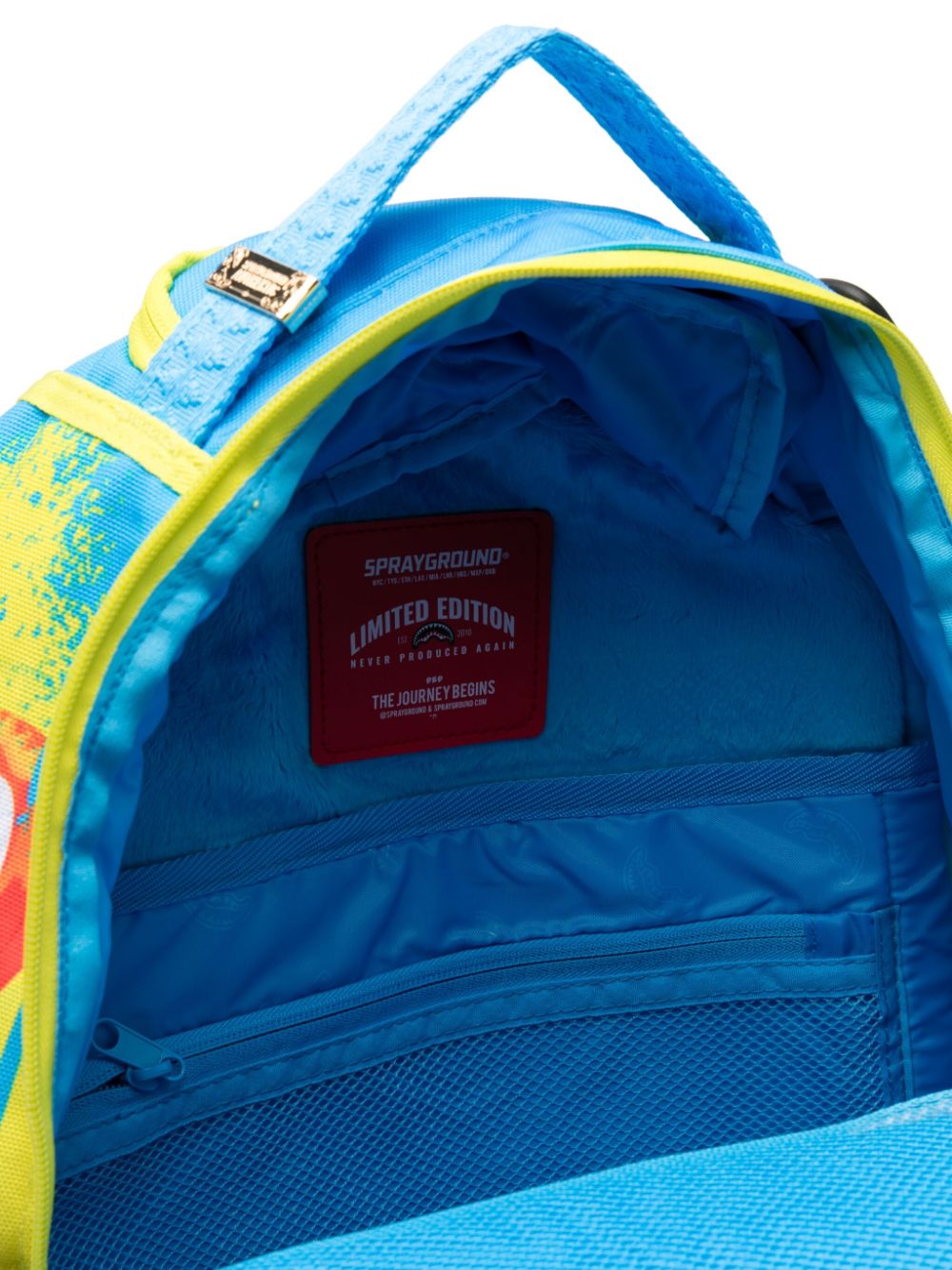 Zaino Problemi di Vernice per bambino sprayground kid giallo con manico singolo superiore - Rubino Kids