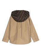 Giacca-camicia junior in gabardina beige - Rubino Kids