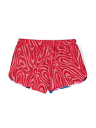 Shorts Marmo con motivo jacquard - Rubino Kids